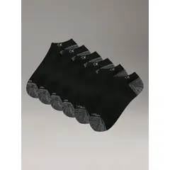 CALVIN KLEIN - Pack 6 Calcetines Acolchados Terry Negro