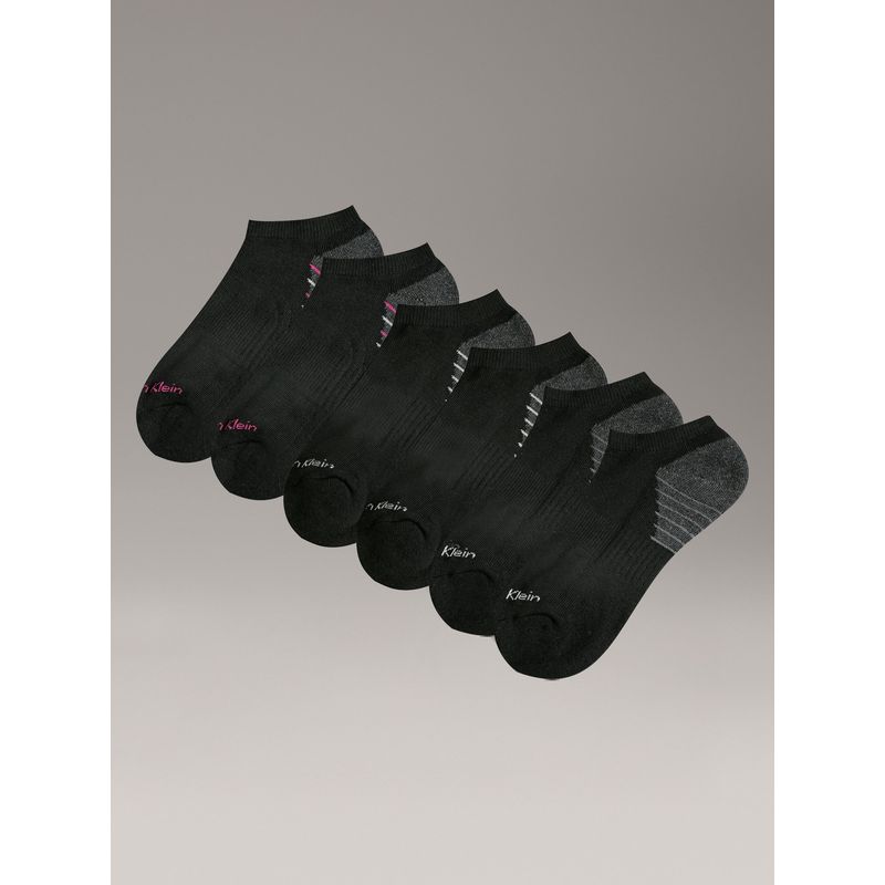 CALVIN KLEIN - Pack 6 Calcetines Cushion No-Show Negro Calvin Klein