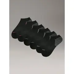 CALVIN KLEIN - Pack 6 Calcetines Cushion No-Show Negro