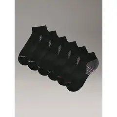 CALVIN KLEIN - Pack 6 Calcetines con Acolchado Negro
