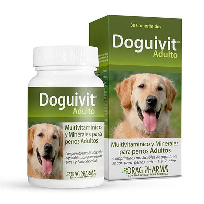 DRAG PHARMA - DOGUIVIT SULEMENTO VITAMINICO PERRO ADULTO 60 COMPRIMIDOS
