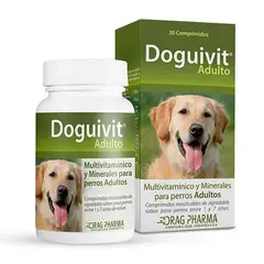 DRAG PHARMA - DOGUIVIT SULEMENTO VITAMINICO PERRO ADULTO 30 COMPRIMIDOS