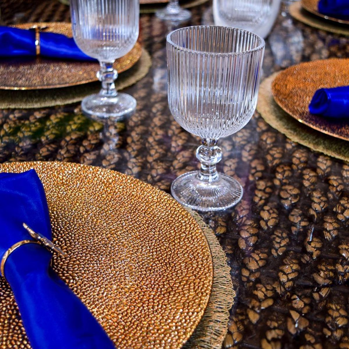 TERRA ESTILO - 4 Copas Gin Transparente Textura