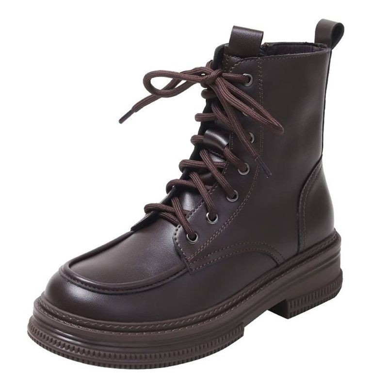 BLWOENS - Zapatos Botas de Martín para mujeres - Marrón