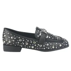 CHALADA - Mocasin Mujer Negro Casual Salime-1