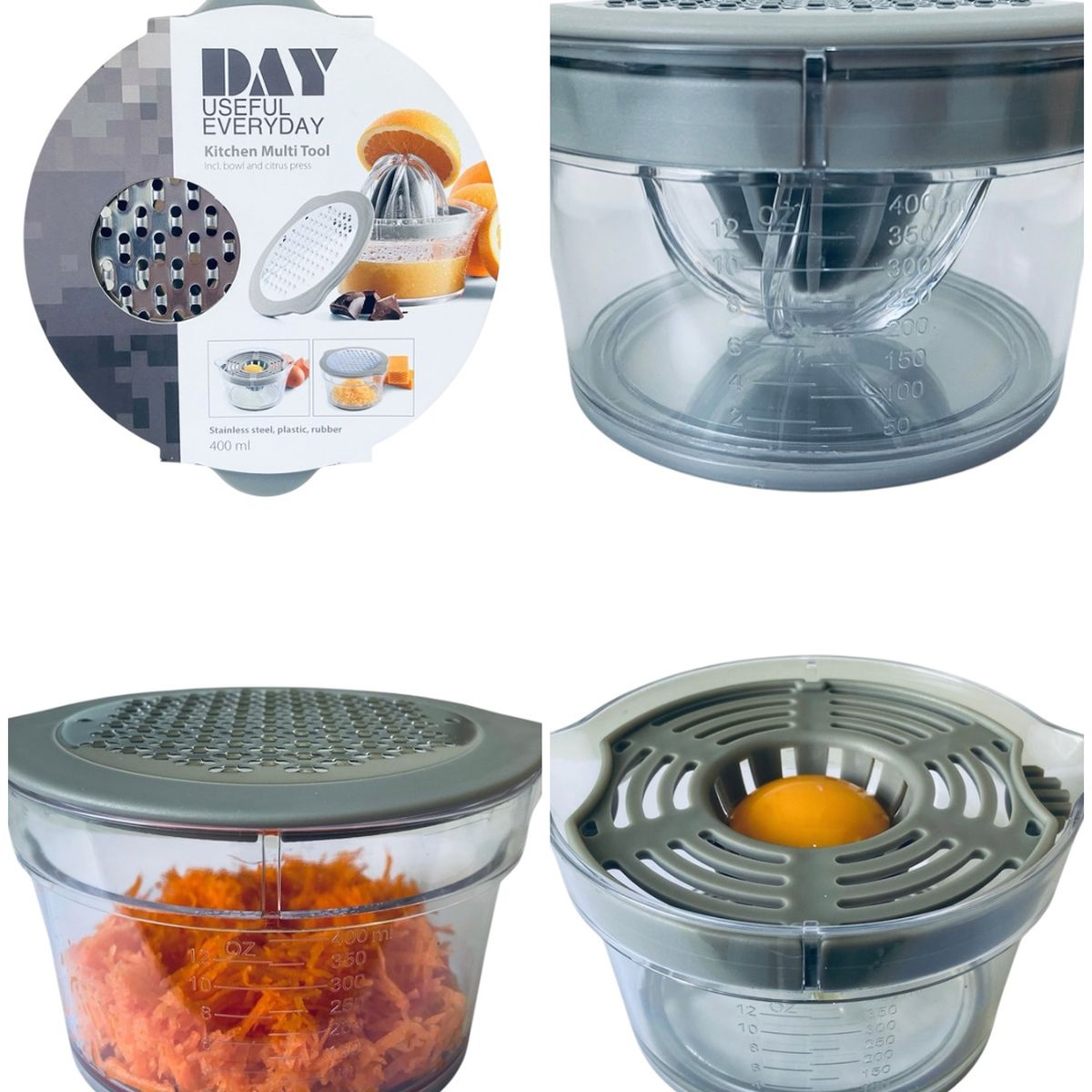 URBAN PRODUCTS - Exprimidor Manual de Cítricos Multi Función 4 EN 1