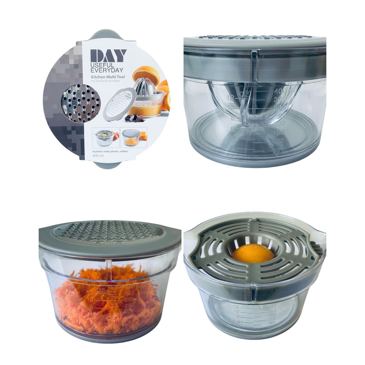 URBAN PRODUCTS - Exprimidor Manual de Cítricos Multi Función 4 EN 1