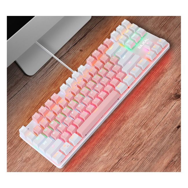 VENUS MIA - Conexión por cable usb teclado mecánico de 87 teclas