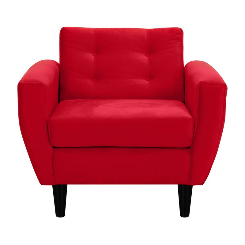 BODEVIR - Sofa Bote 1C Felpa 00 Rojo