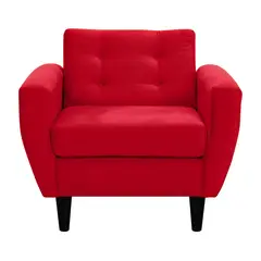 BODEVIR - Sofa Bote 1C Felpa 00 Rojo