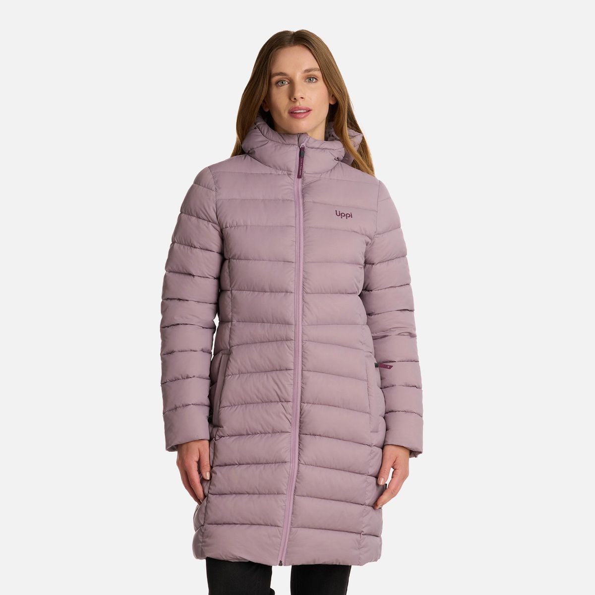 LIPPI - Chaqueta Mujer Warm Day Steam-pro Hoody Jacket Malva Lippi