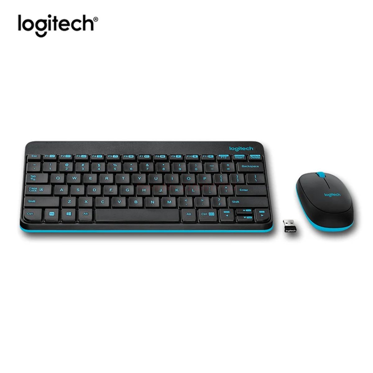 LOGITECH - Conjunto de teclado y mouse inalámbricos Logitech MK245 - Negro
