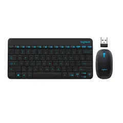LOGITECH - Mk245 set teclado computadora portátil a prueba  agua - Negro