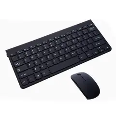 DANWEILE - Miniteclado y ratón inalámbricos USB de 24 G- color Negro