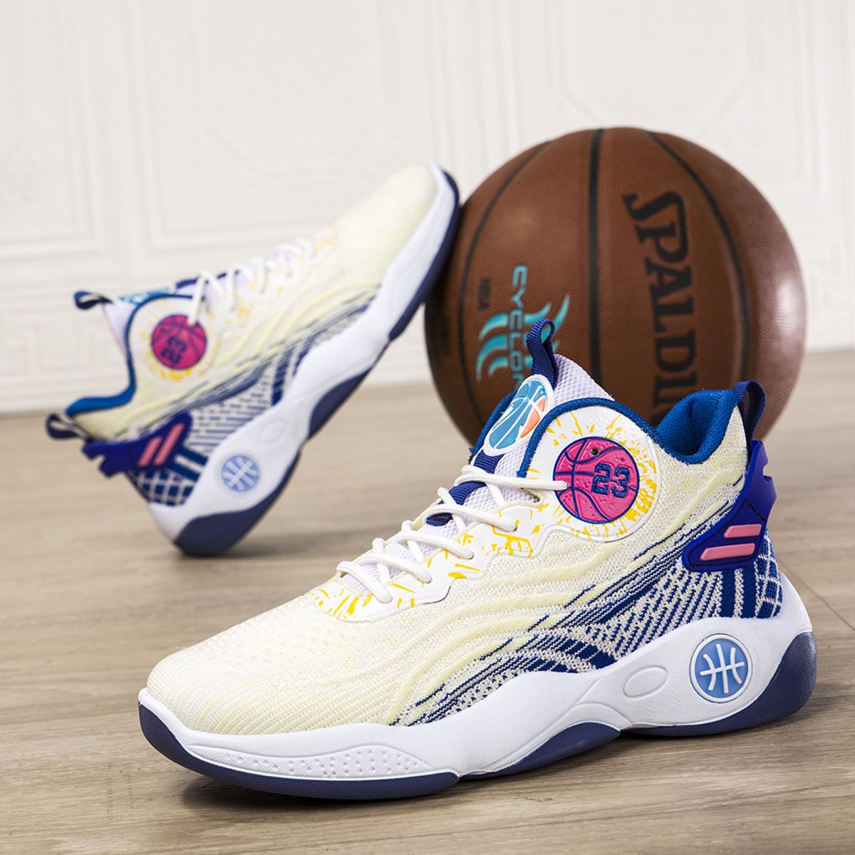 BLWOENS - Zapatilla Básquetbol Hombre - Azul