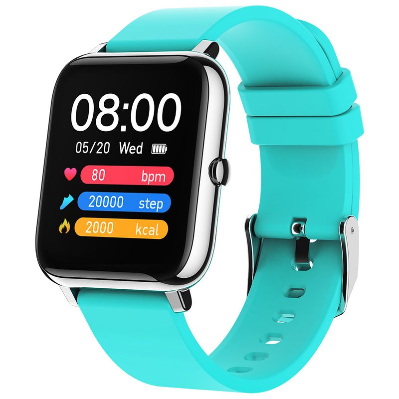 KUMI - Reloj inteligente táctil de pantalla completa P22 - azul