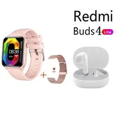 XIAOMI - Reloj inteligente resistente al agua+Xiaomi Buds4 Lite combo - Blanco