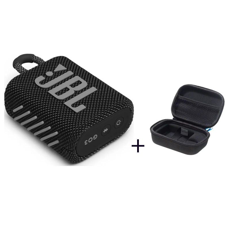 JBL - Parlante Inalámbrico Bluetooth Go 3 JBL Negro + paquete de protección