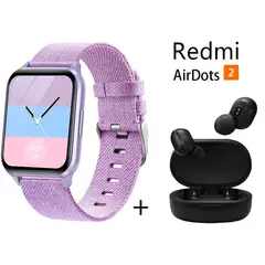 XIAOMI - Y79 reloj inteligente deportivo + combo Redmi AirDots 2 - púrpura