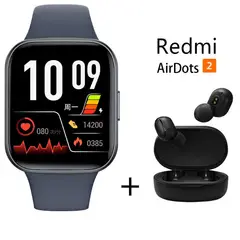 XIAOMI - Reloj inteligente Y83 + combo Redmi AirDots 2 - Azul