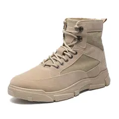 BLWOENS - Zapatos Botas de Martín para Hombre - Marrón