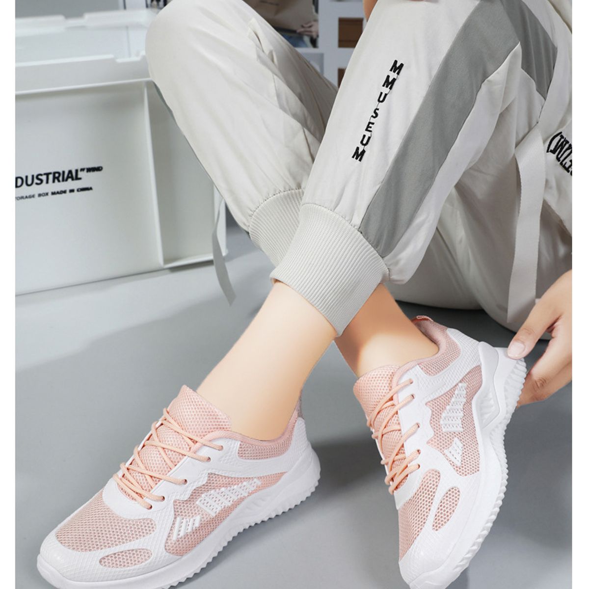 BLWOENS - Zapatillas Mujer - Rosa