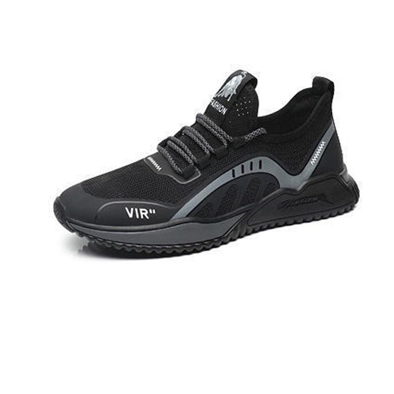 DANWEILE - Zapatos casuales moda Zapatos correr para hombres y mujeres - Negro.