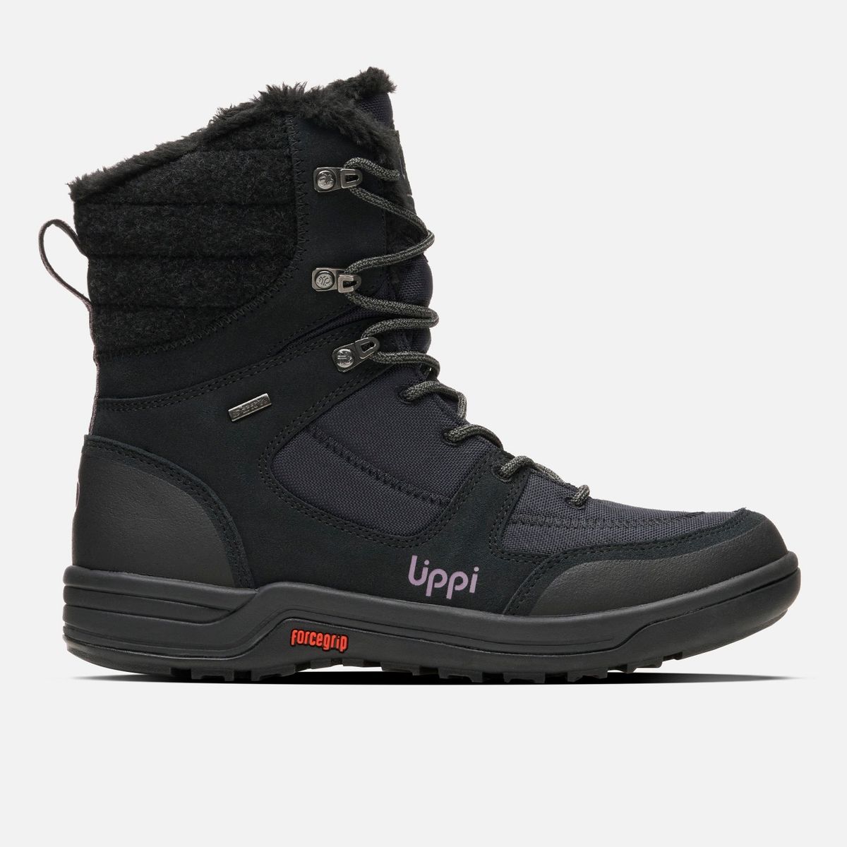 LIPPI - Bota Mujer Polar Light Negro / Morado Lippi