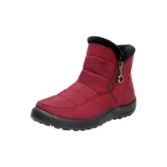 BLWOENS - Botas de algodón de nieve para Mujer - Rojo