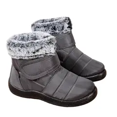 BLWOENS - Botas de algodón de nieve para Mujer - Gris