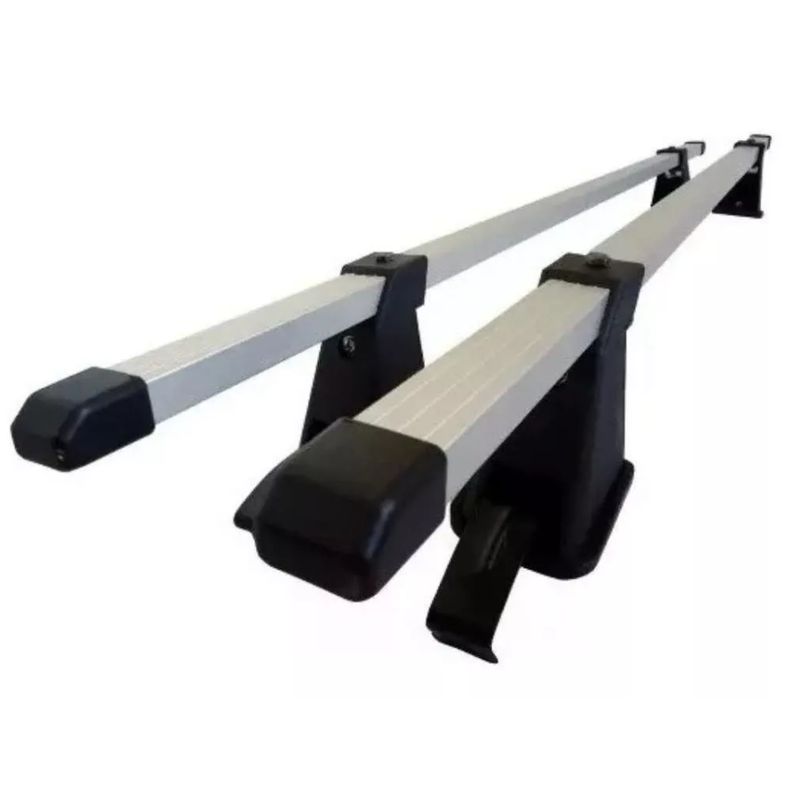 GENERICO - Barras Porta Equipaje Parrilla Auto Techo Universal Gris