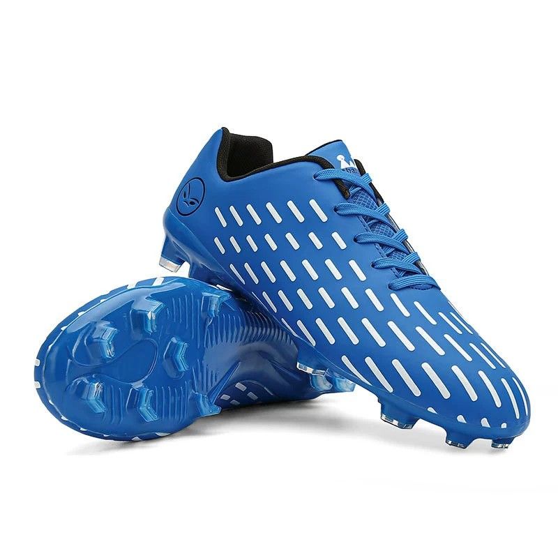 DANWEILE - Zapatillas de fútbol de entrenamiento transpirables - Azul.