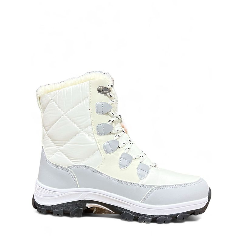 HERIEL - Botas Blancas Impermeables Invierno Nieve Luvia Forradas con Chiporro