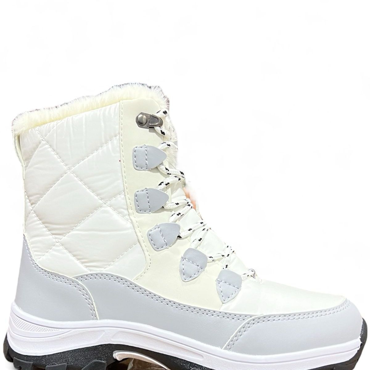 HERIEL - Botas Blancas Impermeables Invierno Nieve Luvia Forradas con Chiporro