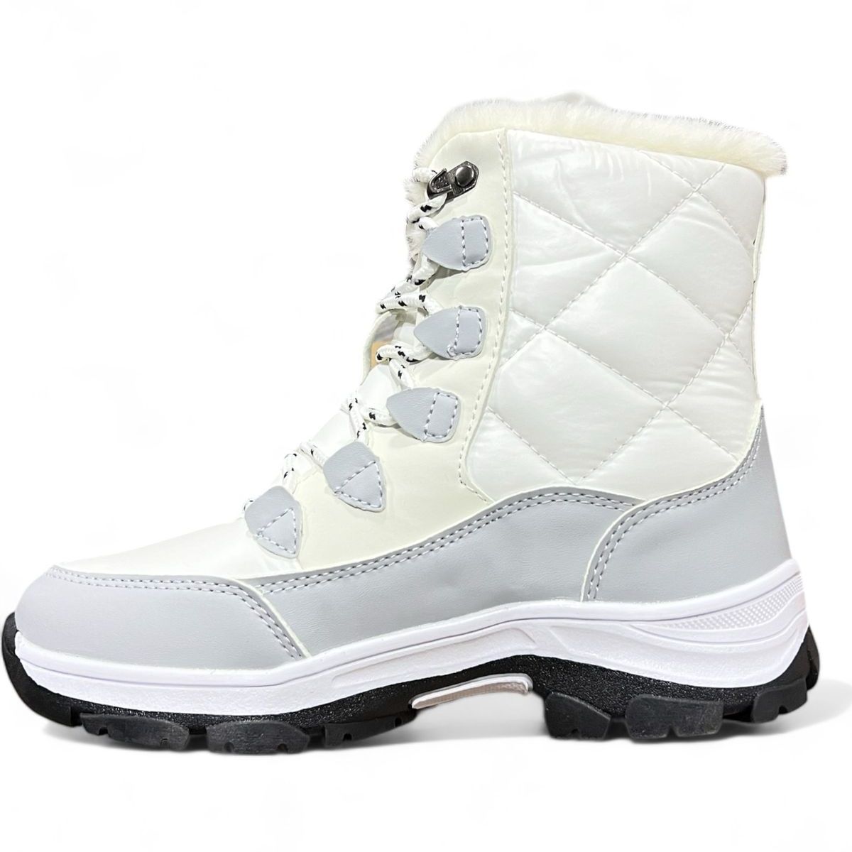 HERIEL - Botas Blancas Impermeables Invierno Nieve Luvia Forradas con Chiporro