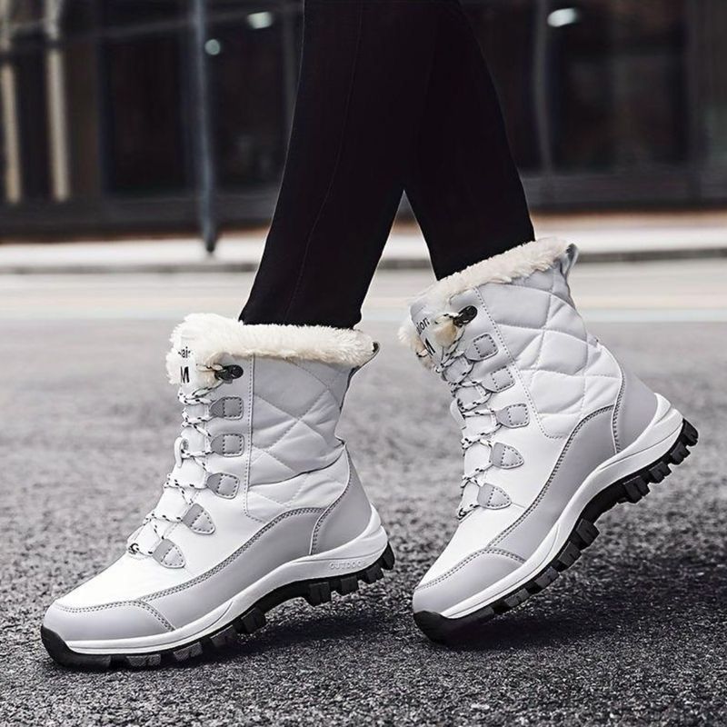 botas nieve botas blancas de invierno Botas Blancas De Invierno Botas De Nieve Para Mujer, Zapatos De