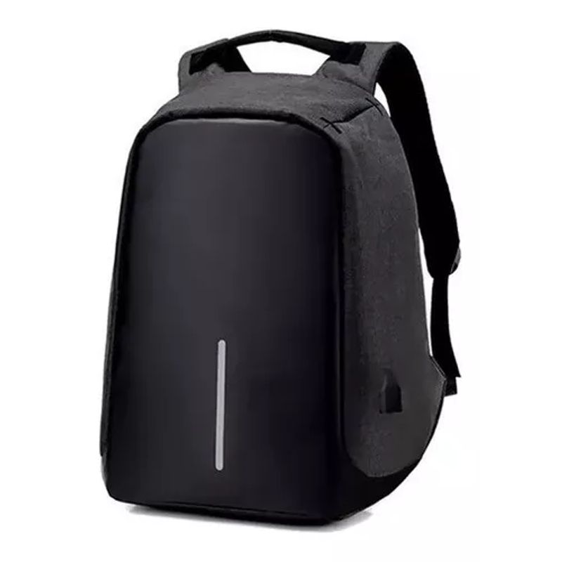 GENERICO - Mochila antirrobo con seguridad ajustable acolchada negra