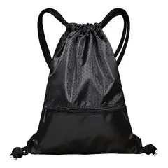 GENERICO - Bolso tipo morral deportivo a prueba de agua cierre negro