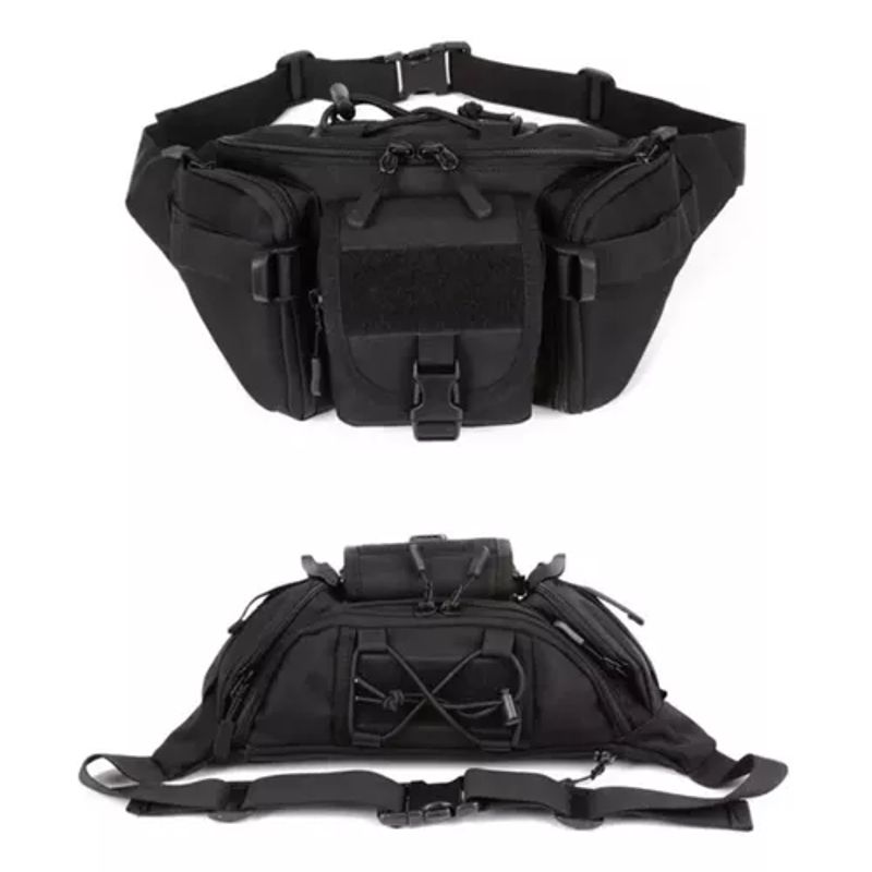 GENERICO - Banano de senderismo trekking outdoor táctico militar negro