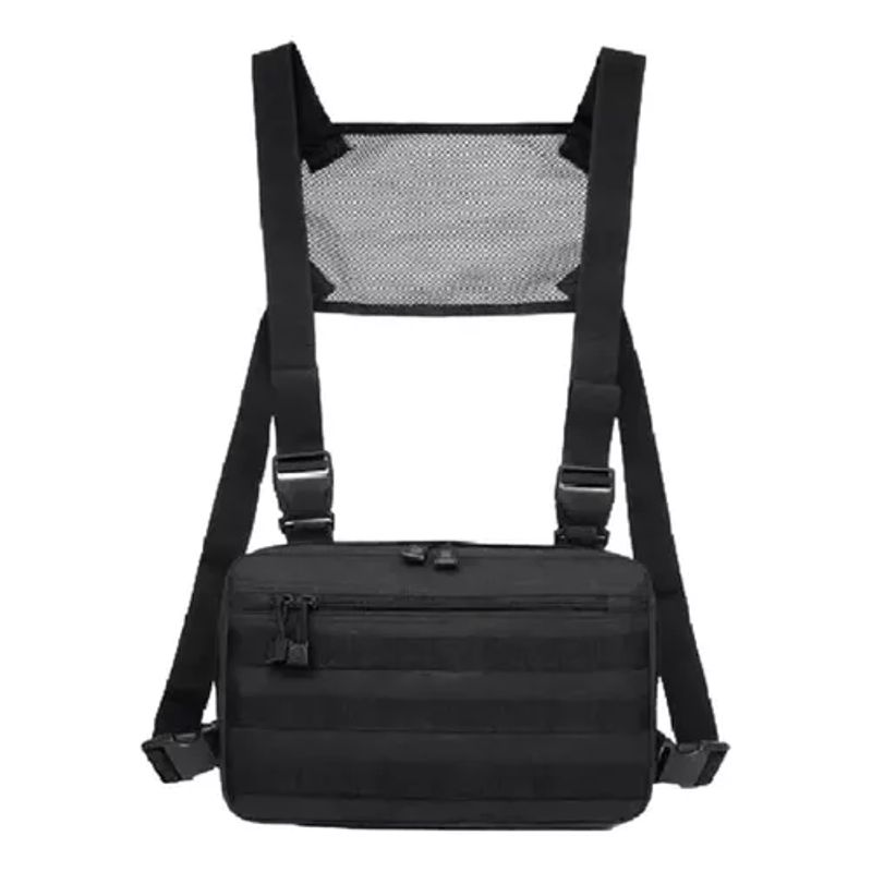GENERICO - Banano táctico tipo pechera militar color negro