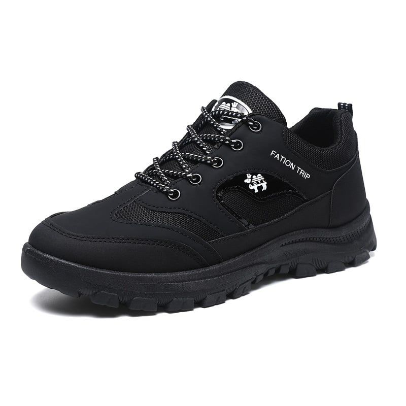 DANWEILE - Zapatillas Trekking Hombre en la Montaña y el Aire Libre  - Negro.