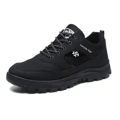 DANWEILE - Zapatillas Trekking Hombre en la Montaña y el Aire Libre - Negro
