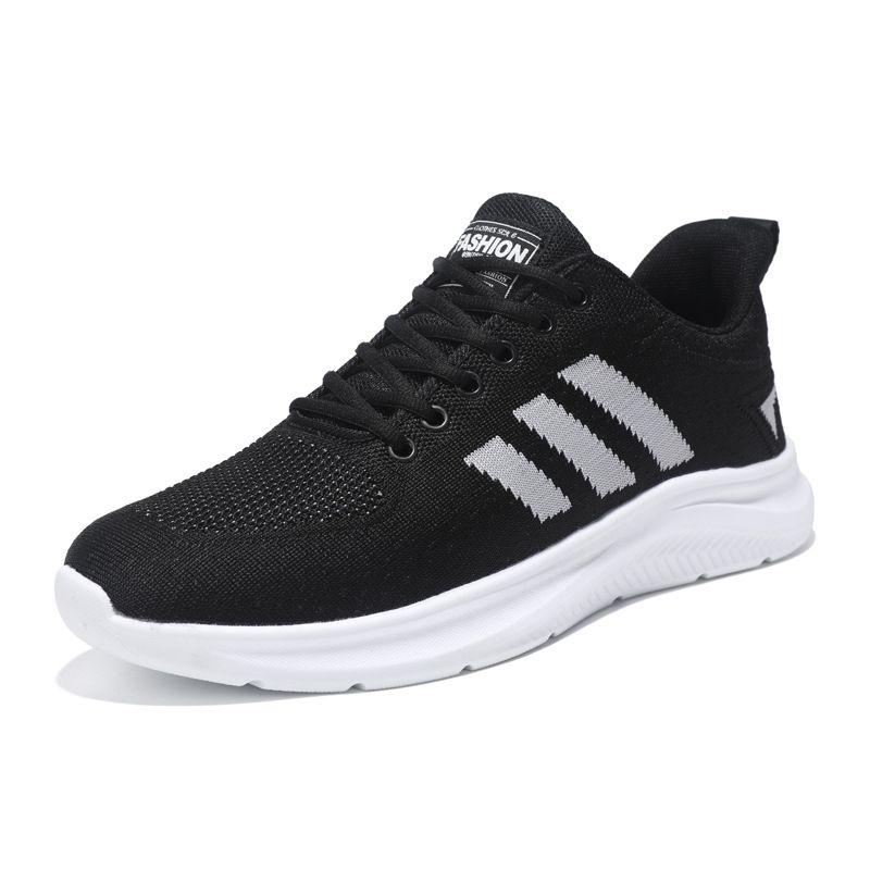 DANWEILE - Zapato casuales al libre zapatos deportivos de malla para hombre Negro