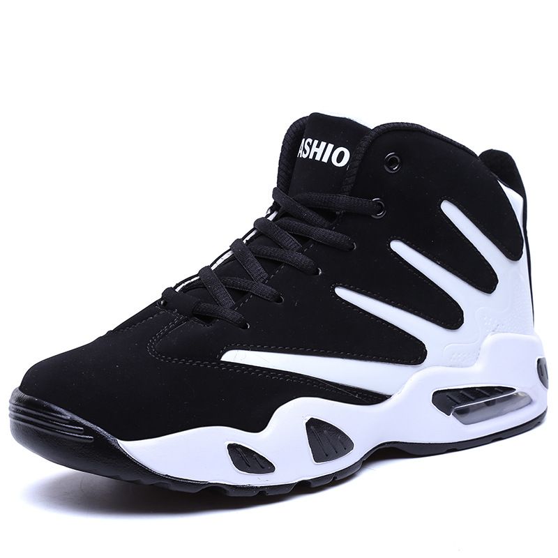 DANWEILE - Zapatillas de baloncesto transpirables y cómodas - En blanco y negro.
