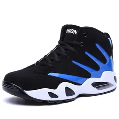DANWEILE - Zapatillas de baloncesto transpirables y cómodas - Negro azul.