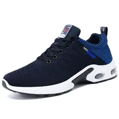 DANWEILE - Zapatillas deportivas informales con cordones para hombre - azul.