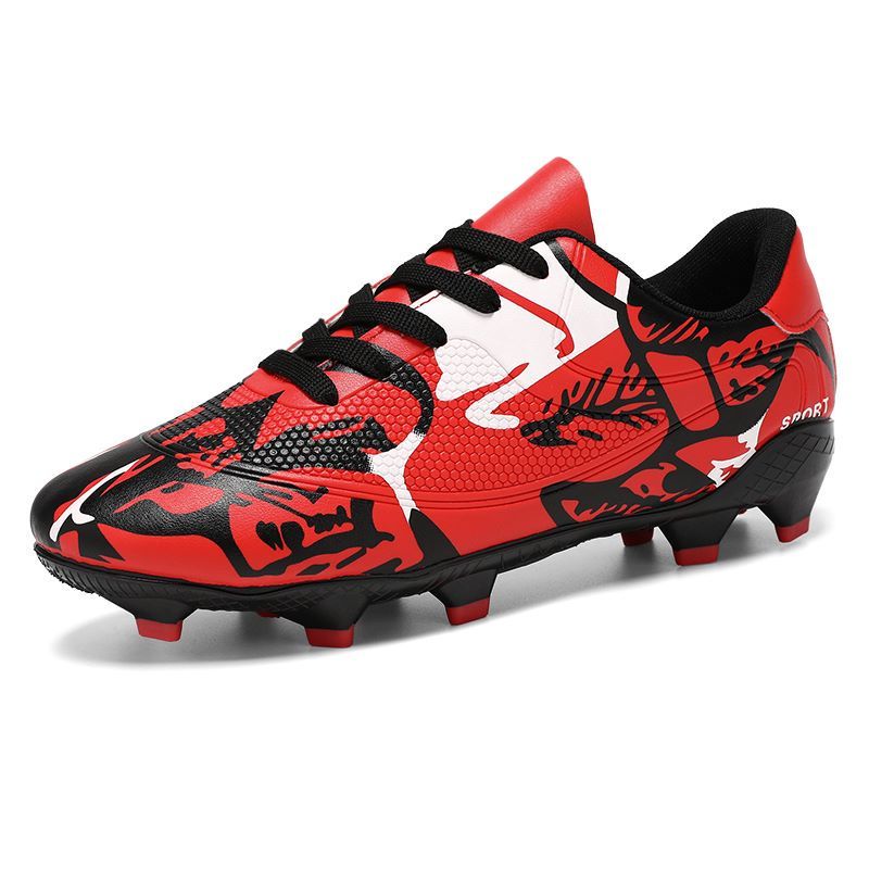 DANWEILE - Zapatos de fútbol de corte bajo con pinchos - Rojo.