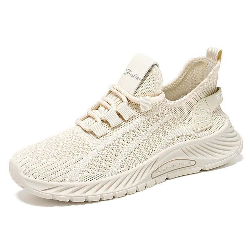 DANWEILE - Zapatos deportivos casuales de moda para mujer - beige.