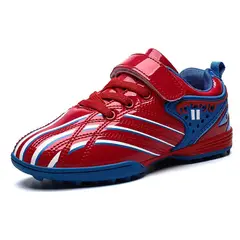 DANWEILE - Zapatillas de fútbol ligeras y antideslizantes para niños - Rojo