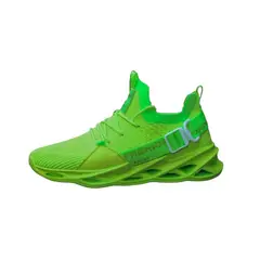 DANWEILE - Zapatillas de running de malla transpirable para hombre - verde.